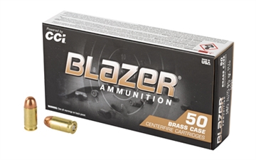 Picture of Blazer Ammunition Blazer Brass, 380ACP, 95 Grain, Full Metal Jacket, 50 Round Box 5202