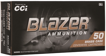 Picture of CCI Blazer Brass Full Metal Jacket 9mmLuger 100gr Full Metal Jacket 50 Per Box/20 Case 5296