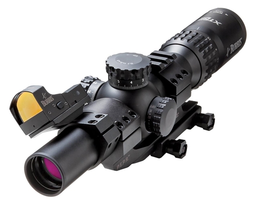 Picture of BLEMISHED Burris XTR II Rifle Scope Combo - 1-5x24mm Illum. XTR II Ballistic 5.56 G3 Reticle Low Mil Knobs Matte 201002-B