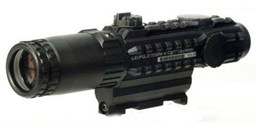 Picture of BLEMISHED Leupold Mark 4 CQ/T Rifle Scope - 1-3x14mm Circle Dot Reticle Matte 52155