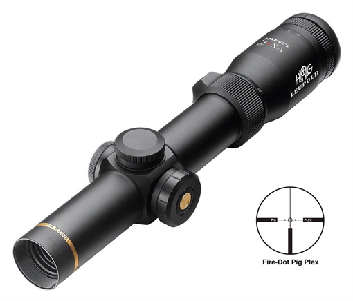 Picture of BLEMISHED Leupold VX-R Hog Rifle Scope - 1.25-4x20mm FireDot Pig Plex Matte 113165B