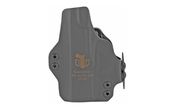 Picture of BlackPoint Tactical Dual Point AIWB Holster, Appendix Inside the Waist Band, Fits Sig P365, Includes 1.75" OWB Loops to Convert to Low Profile OWB, Black Finish 105979