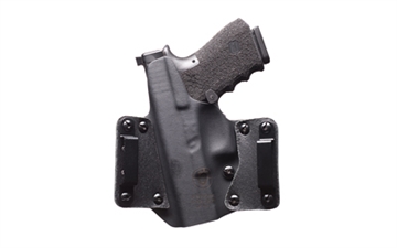 Picture of BlackPoint Tactical Leather Wing OWB Holster, Fits Sig P365, Right Hand, Black Kydex & Leather, with 1.75" Belt Loops, 15 Degree Cant 105928