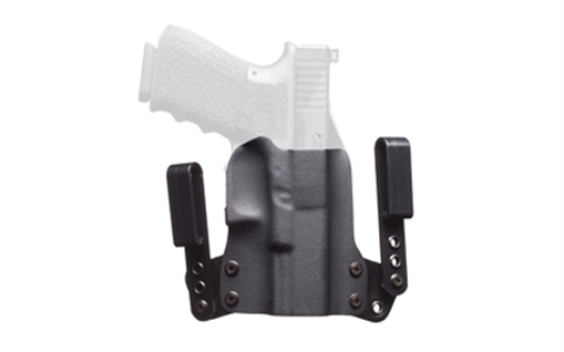 Picture of BlackPoint Tactical Mini Wing Metal Inside Waistband Holster, Fits Sig P365 AXG Legion, Black Kydex and Leather, 1.75" Belt Loops 171987