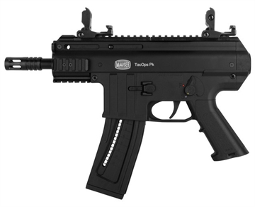 Picture of Blue Line Solutions TacOps Pk 22 LR 22+1/110+1 5" Black Anodized Steel Barrel, Picatinny Rail Receiver, Black Aluminum Frame w/Picatinny Rail 4150060