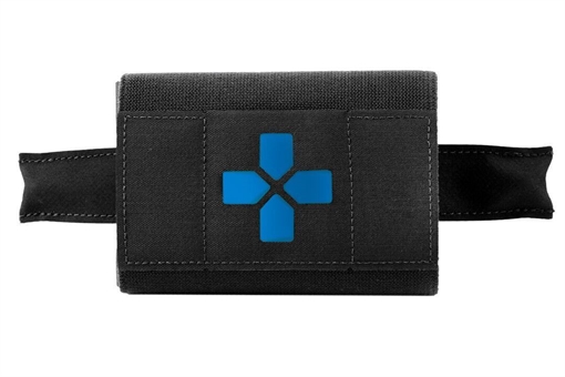 Picture of Blue Force Gear Micro Trauma Kit NOW! MOLLE Mounted Helium Whisper Advanced Supplies Black HW-TKN-MTKN-ADV-BK