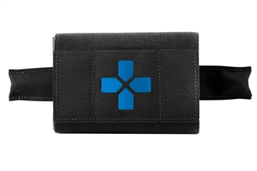 Picture of Blue Force Gear Micro Trauma Kit NOW! MOLLE Mounted Helium Whisper Advanced Supplies Black HW-TKN-MTKN-ADV-BK