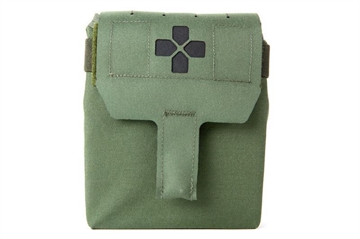 Picture of Blue Force Gear Trauma Kit NOW! MOLLE Mounted Helium Whisper Empty OD Green HW-TKN-MED-EMPTY-OD