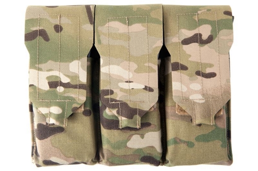 Picture of Blue Force Gear-Triple M4 Mag Pouch - Classic style with flap one mag per pocket - MultiCam® HW-M-1M4-3-MC