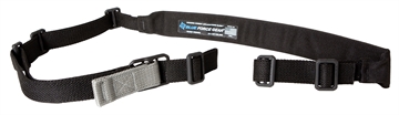 Picture of Blue Force Gear Vickers Sling, Padded, 2-Point Combat Sling, Black, Molded Acetal Adjuster, No Quick Release, Attached with TriGlide instead of Loop Lock VCAS-200-OA-BK