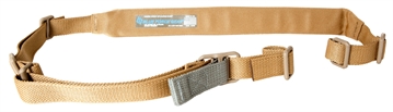 Picture of Blue Force Gear Vickers Sling, Padded, 2-Point Combat Sling, Coyote Brown, Molded Acetal Adjuster, No Quick Release, Attached with TriGlide instead of Loop Lock VCAS-200-OA-CB VCAS200OACB