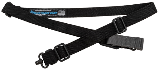 Picture of BLUEFORCE VICKERS 2-TO-1 SLING PUSH BUTTON VERSION NYLON ADJUSTER AND HARDWARE BLACK VCAS-2TO1-PB-125-AA-BK VCAS2TO1PB125AABK