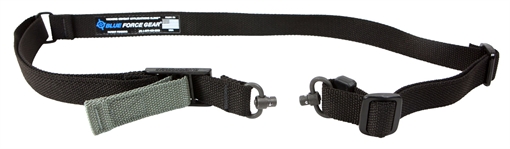 Picture of Blue Force Gear Vickers 221 Sling, 2-To-1 Point Sling, Black, RED Swivel, Molded Acetal Adjuster VCAS-2TO1-RED-125-AA-BK VCAS2TO1RED125AABK