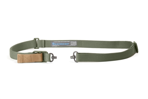Picture of Blue Force Gear Vickers Push Button Sling OD Green Nylon Hardware w/ Push Button Swivels VCAS-PB-125-AA-OD-RTL
