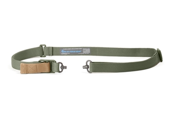 Picture of Blue Force Gear Vickers Push Button Sling OD Green Nylon Hardware w/ Push Button Swivels VCAS-PB-125-AA-OD-RTL