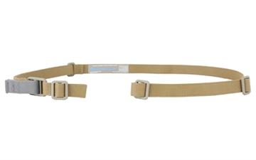 Picture of Blue Force Gear Vickers ONE Sling, 2 Point Combat Sling, 54" with Adjuster Tightened, Coyote, 1" Webbing, Attached with TriGlide, Hardware Not Included VCAS-100-OA-CB