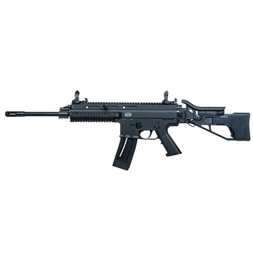 Picture of Mauser Rimfire M-15 22 LR 22+1 16.50" Barrel w/Flash Hider, Steel Receiver, Black Metal Finish, Flip Up Front & Rear Sights, Side Folding Stock w/Adjustable Cheekrest, Manual Thumb Safety 4150013