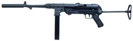 Picture of Mauser Rimfire MP-40 Carbine 22 LR 10+1 16.30" Barrel w/Faux Suppressor, Steel Receiver, Black Metal Finish, Adjustable Rear Sight, Underfolding Black Stock 4400009CA