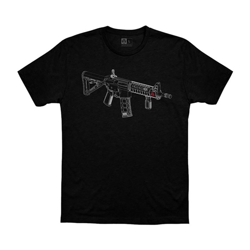 Picture of Magpul BLUEPRINT BLEND T-SHIRT BLACK 2X-LARGE MAG1219-001-2XL