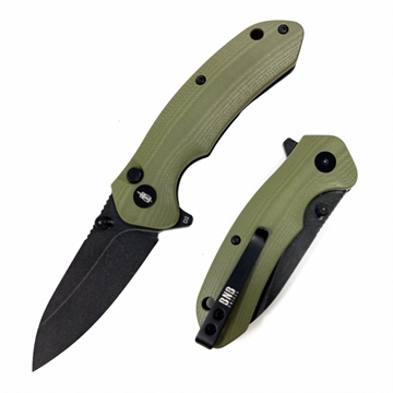 Picture of BNB Knives Button Lock Raven Knife (OD Green) BNB2024G
