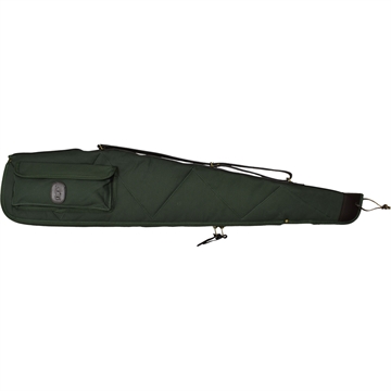 Picture of Bob Allen Canvas Rifle Case 48" Green Canvas w/ Quilted Flannel Lining Leather Sling & Self-Repairing Nylon Zipper 14538