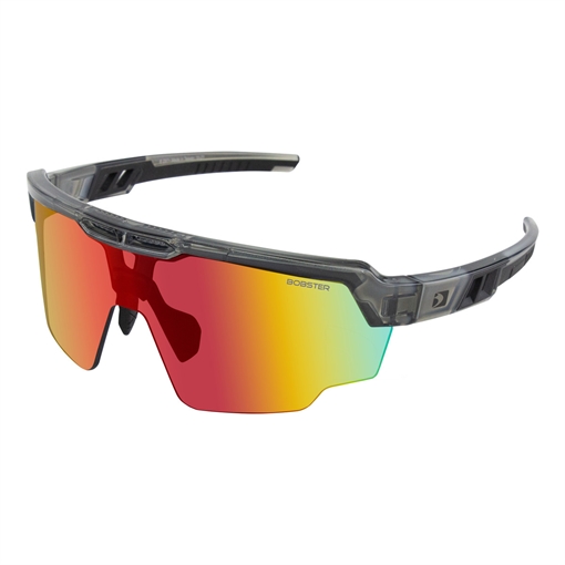 Picture of Bobster Wheelie Sunglasses - Gloss Clear/Gray Frame w/ Smoked Black Red Revo Lens BWHE01