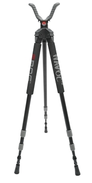 Picture of Bog-Pod Havoc Tripod made of Black Finish Aluminum with Foam Grip, Rubber Feet, 360 Degree Pan & 22-50" Vertical Adjustment 1100479