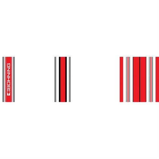 Picture of Bohning Bohning Arrow Wraps Crested Red 7 in. Standard 13 pk. 501041CRD