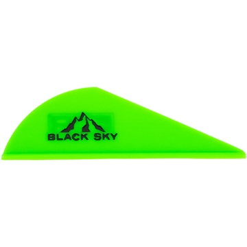 Picture of Bohning Bohning Black Sky Vane 2 in. Neon Green 100 pk. 10902NG2