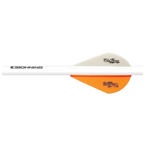Picture of Bohning Bohning Blazer QuikFletch Neon Orange/White 6 pk. 101001NO