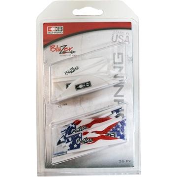 Picture of Bohning Bohning Blazer Vane Combo White/American Flag 36 pk. 101050WH/AF