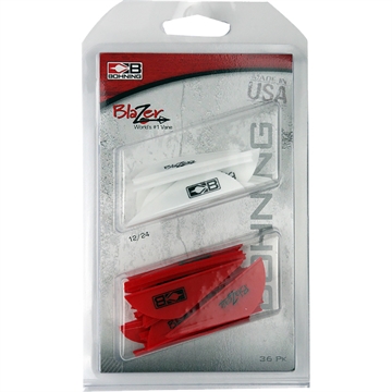 Picture of Bohning Bohning Blazer Vane Combo White/Red 36 pk. 101050WH/RD