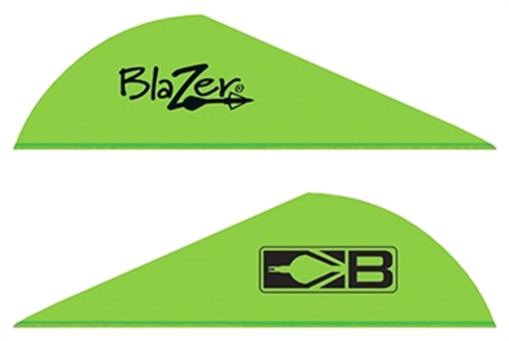 Picture of BOHNING BLAZER VANES 2" SOLID NEON GREEN 100PK 10832NG2