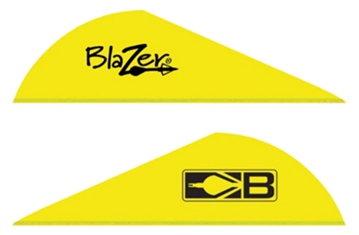 Picture of BOHNING BLAZER VANES 2" SOLID NEON YELLOW 100PK 10832NY2
