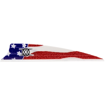 Picture of Bohning Bohning X Vanes Shield Cut 3 in. American Flag 36 pk. 10771AF3S