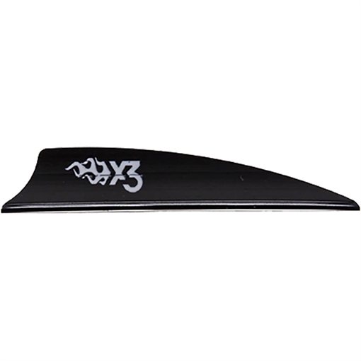 Picture of Bohning Bohning X3 Vanes Black 2.25 in. 100 pk. 101052BK225