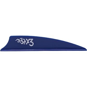 Picture of Bohning X3 Vanes Blue 2.25 in. 100 pk. 101052BL225
