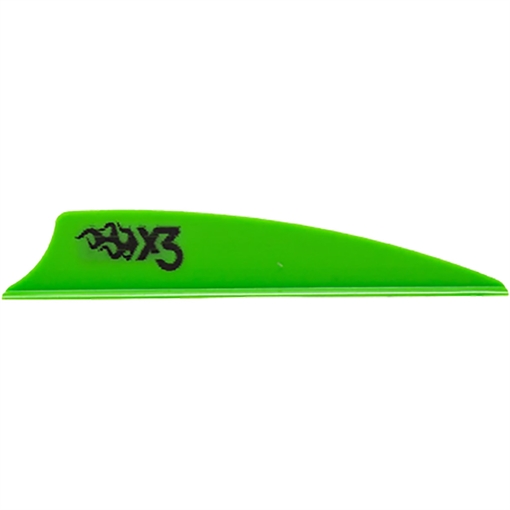 Picture of Bohning Bohning X3 Vanes Neon Green 2.25 in. 100 pk. 101052NG225