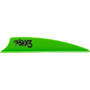 Picture of Bohning Bohning X3 Vanes Neon Green 2.25 in. 100 pk. 101052NG225