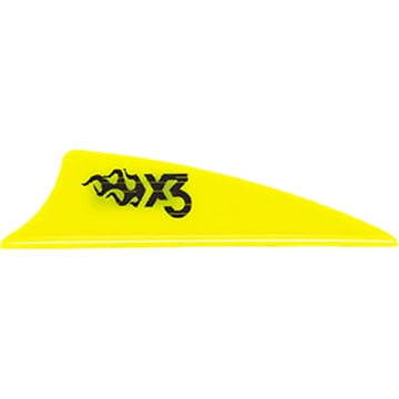 Picture of Bohning Bohning X3 Vanes Neon Yellow 1.75 in. 100 pk. 101052NY175