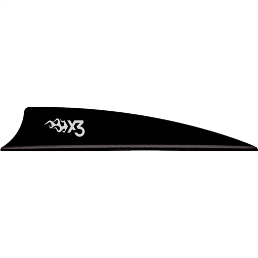 Picture of Bohning Bohning X3 Vanes Shield Cut 3 in. Black 36 pk. 101051BK3