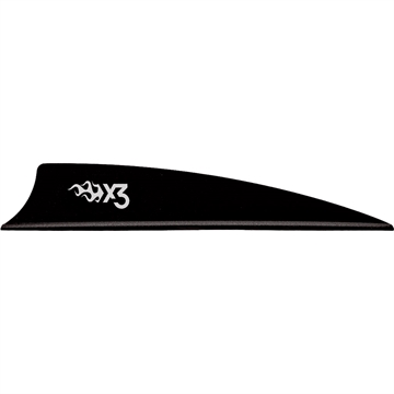 Picture of Bohning Bohning X3 Vanes Shield Cut 3 in. Black 36 pk. 101051BK3