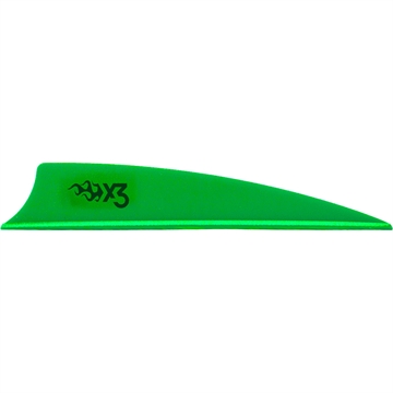 Picture of Bohning Bohning X3 Vanes Shield Cut 3 in. Neon Green 36 pk. 101051NG3