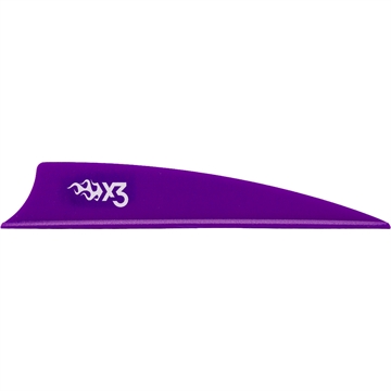 Picture of Bohning Bohning X3 Vanes Shield Cut 3 in. Purple 36 pk. 101051PU3