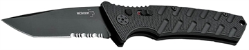 Picture of Boker Plus Strike Auto Pocket 3.35" Tanto Serrated Black D2 Blade Aluminum Handle 01BO458