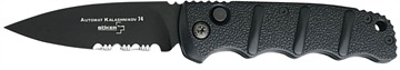 Picture of Boker Kalashnikov 3.35" Drop Point Plain/Serrated Black D2 Steel Blade Aluminum Handle 01KALS100