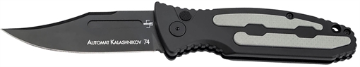 Picture of Boker Kalashnikov 3.35" Clip Point Plain Black D2 Steel Blade Black/Gray Aluminum Handle 01KALS136