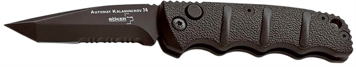 Picture of Boker Kalashnikov Pocket 2.52" Tanto Plain D2 Steel Blade Black Aluminum Handle 01KALS98