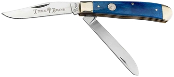 Picture of Boker Trapper 2.0 Clip Point/Spey Plain D2 Steel Blade Blue Jigged Bone Handle 110828