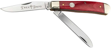 Picture of Boker Trapper Plain D2 Steel Blade Smooth Red Bone Bone Handle 110830